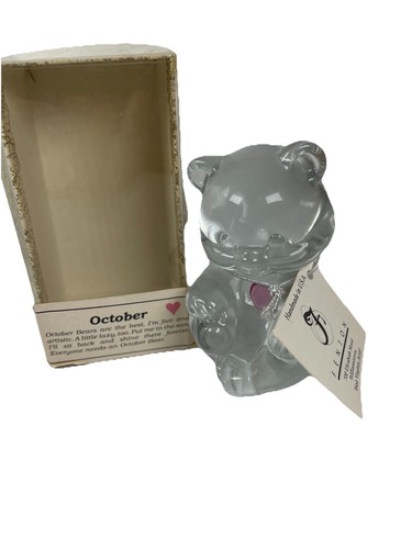 Fenton art glass october - glass, teddy