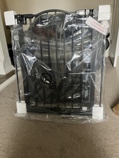 PawHut 74-80cm Adjustable Metal Pet Gate Safety Barrier