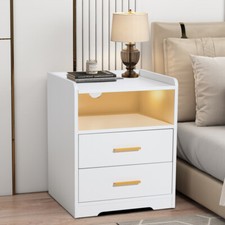 LED Light Bedside Table