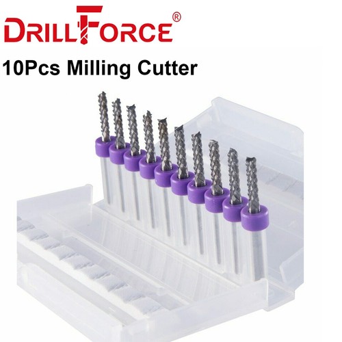 10x milling cutter - 10x, 0.4-3.175mm