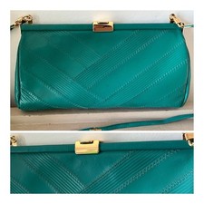 Vintage 1980s Jade Green Faux