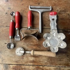 Vintage Nutbrown Red Handled
