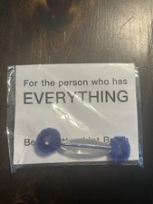 Belly Button Lint Brush Blue