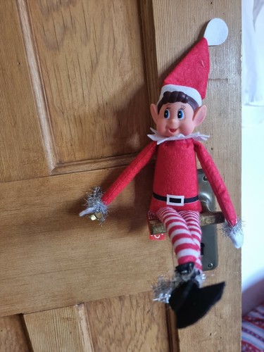 Red christmas elf - red,
