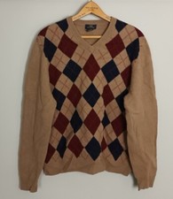 VINTAGE RETRO 90S BOLD BRIGHT LAMBSWOOL SWEATER 80s JUMPER SWEATSHIRT FESTIVAL