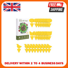 41Pcs/set Sticky Fly Traps Plant Fly Catchers Fly Paper Stickers with Twist Tie