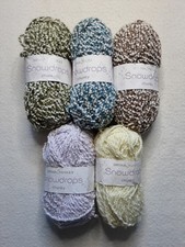 Multi Pack SIRDAR SNOWDROPS CHUNKY 50gm X 5  Lilac, Teal, Brown,lemon, Green