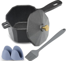 Cast Iron Sauce Pot with Lid