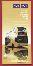 Transdev in Harrogate 770 771 to Wetherby, Boston Spa, Leeds times & map 10.3.13