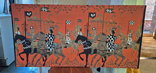 Screen printed wall hanging - wall,