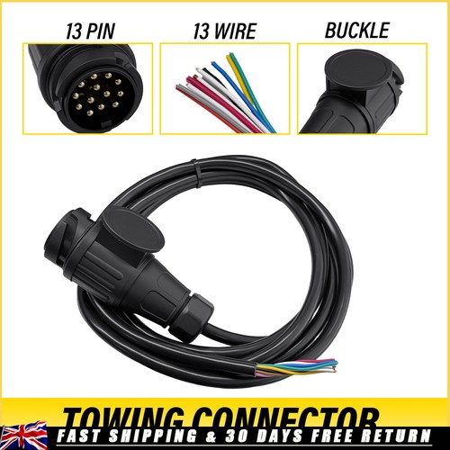 Caravan prewired pin plug - pin, 3
