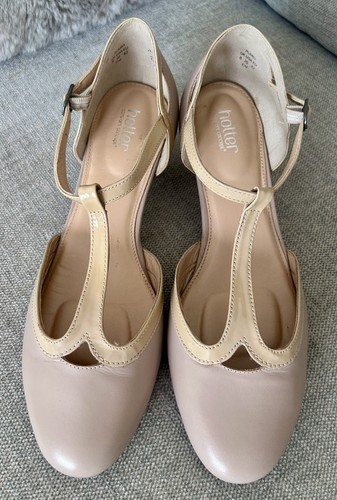 Hotter rumba beige leather - hotter,
