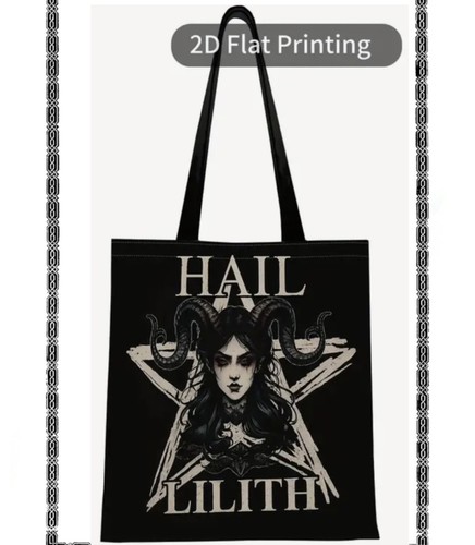 Hail lilith witchy tote bag - ,