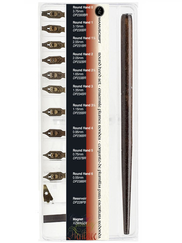 Manuscript round hand set - round,