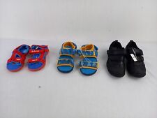 M&S Boy's 3pcs Bundle Shoes Size 7/8 School Shoes Sandals Spiderman Red New F2