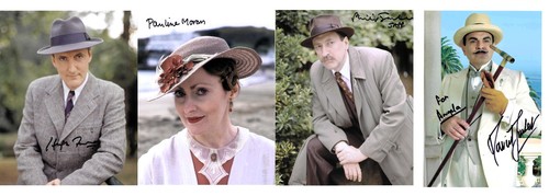 Poirot cast signed david - poirot,