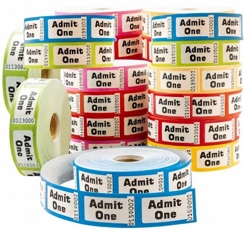 Admit one roll - tickets, variety
