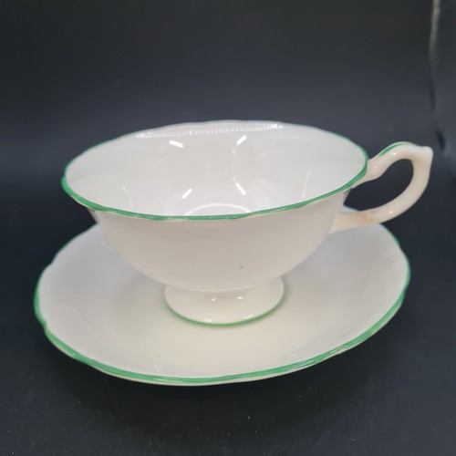 Longton porcelain cup saucer - longton, &saucer