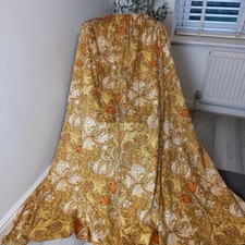 True Vintage William Morris "Golden Lily" Lined Curtains W93" D54" 1970s