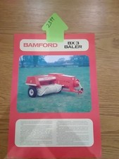 Bamford  BX 3 Small Baler Sales Leaflet