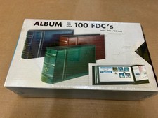 Album for 100 First Day Covers / FDC / Letters / Envelopes / Postcard DARK GREEN