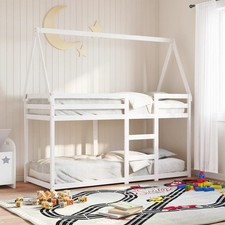 Solid Pine Bunk Bed White