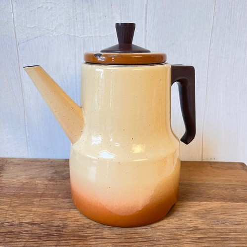 Vintage french enamel coffee - vintage,