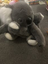 Australian Toys by Windmill Koala Bear With Baby Soft Toy Plush Grey And White