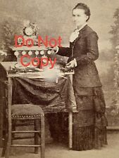 Lady Watchmaker Bench Clkcmaker Jeweller 1870 Antique Photo Exceptional CDV