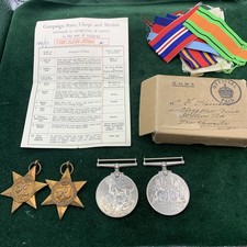 WWll Boxed Medal Group With