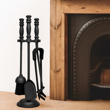 Fireside Companion Set 5 Piece Heavy Duty Tools Fireplace Stove Fire Accessories