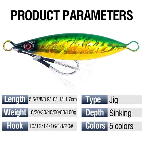 100g slow falling - metal, jig