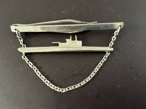 Vintage battleship tie clip - vintage,