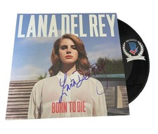 LANA DEL RAY SIGNED AUTOGRAPH BORN TO DIE ALBUM LP VINYL BECKETT BAS