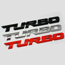 1x 3D TURBO Metal Chrome Logo