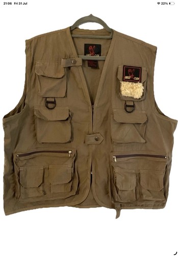 Men vintage hunting vest - vintage,