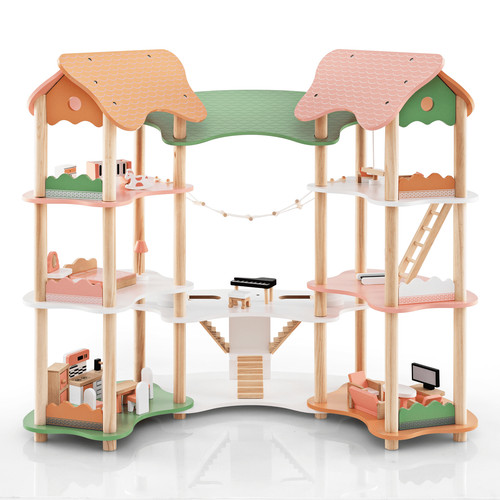 Costway multi layer wooden - multi-layer,