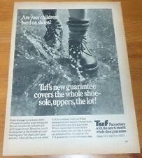 1969 VINTAGE LARGE AD TUF SHOES