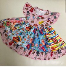 Cocomelon colorful pink dress