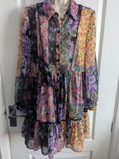 Zara Multi Coloured Dress Size Medium