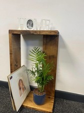 Side Table Scaffold Board Storage Bedroom Lamp rustic Unit Solid Wood Reclaimed 