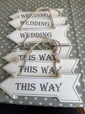 Wedding & This Way Signs