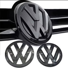 Front Grille Logo Cover Glossy Black Emblem 127mm VW Golf 5 GTI MK5  ABS