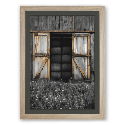 Weathered barn passage rustic - passage,
