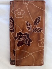 Woman’s Genuine Floral Real Leather Wallet (Hand Made)