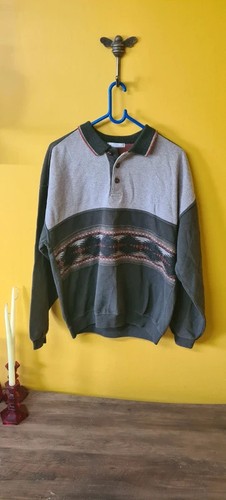 Green polo sweatshirt - green,