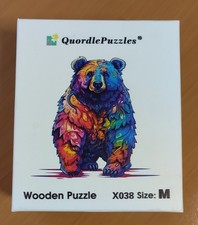 Quordle Puzzle Medium Wooden Jigsaw X038 Bear