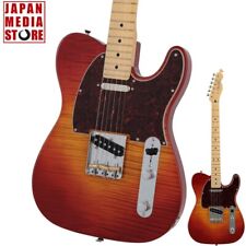 Fender MIJ 2024 Hybrid II Telecaster Maple Sunset Orange Transparent Guitar