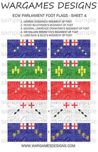 28mm ecw parliament - foot, flags