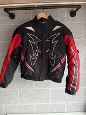 Riossi Racing Leather Padded Motorcycle Jacket Uk 46